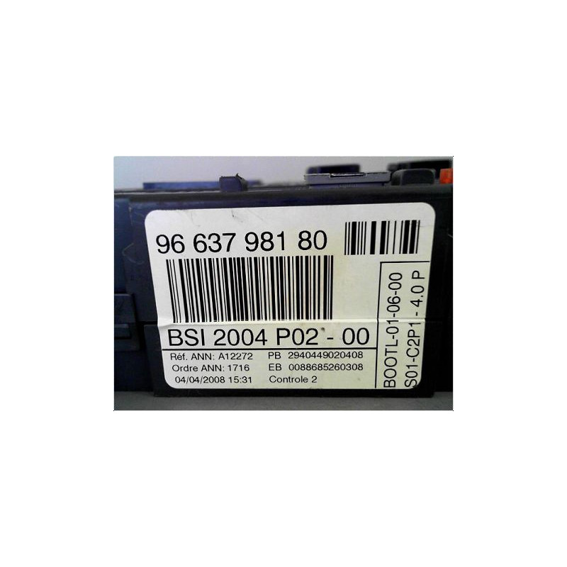 BOITIER GESTION HABITACLE PEUGEOT 308 SW 08-11