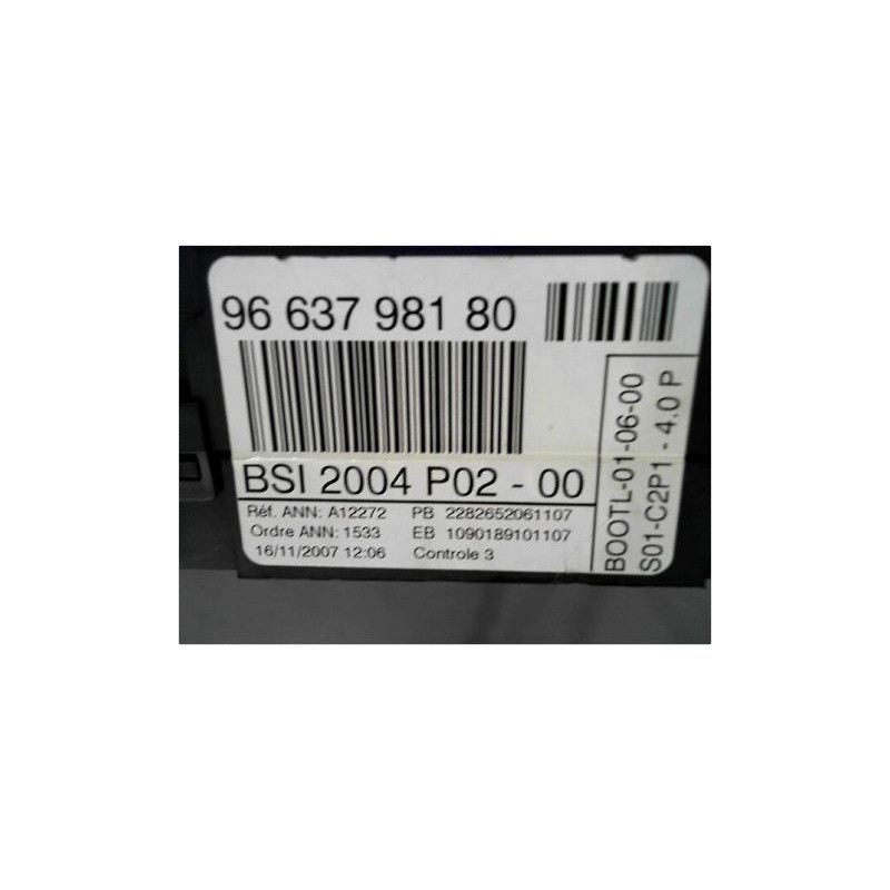 BOITIER GESTION HABITACLE PEUGEOT 308 2007-2011