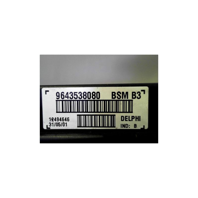 BOITE A FUSIBLES PEUGEOT 307 2001-2005