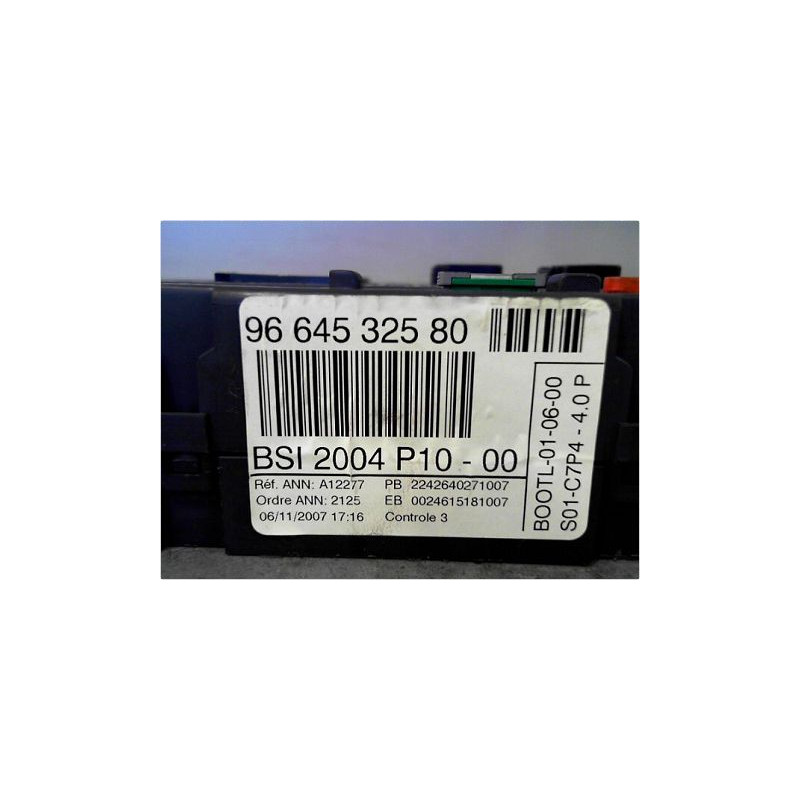 BOITIER GESTION HABITACLE CITROEN C3 PH2 2005-2010
