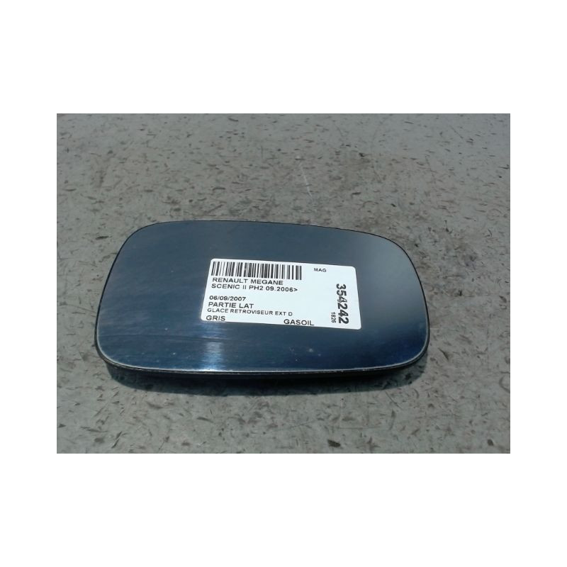 GLACE RETROVISEUR EXT D RENAULT SCENIC II PH2 2006-