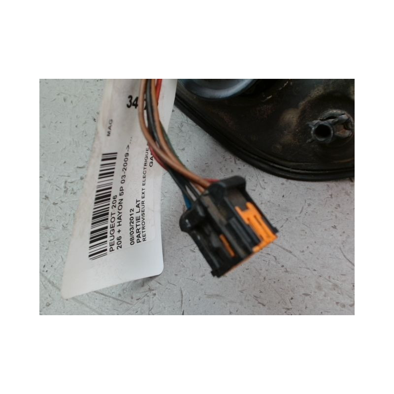 RETROVISEUR EXTERIEUR ELECTRIQUE DROIT PEUGEOT 206 + 2009-...