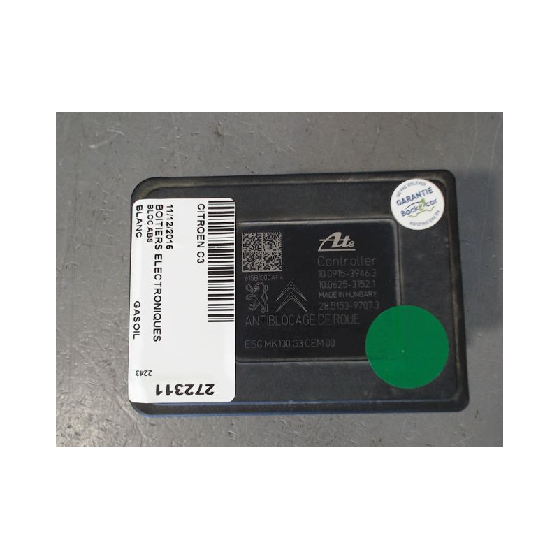 UNITE HYDRAULIQUE ABS CITROEN C3