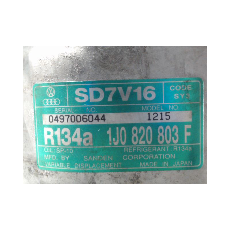 COMPRESSEUR AIR CONDITIONNE AUDI A3 2000-2003