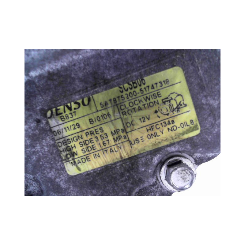 COMPRESSEUR AIR CONDITIONNE FIAT PANDA 2003-