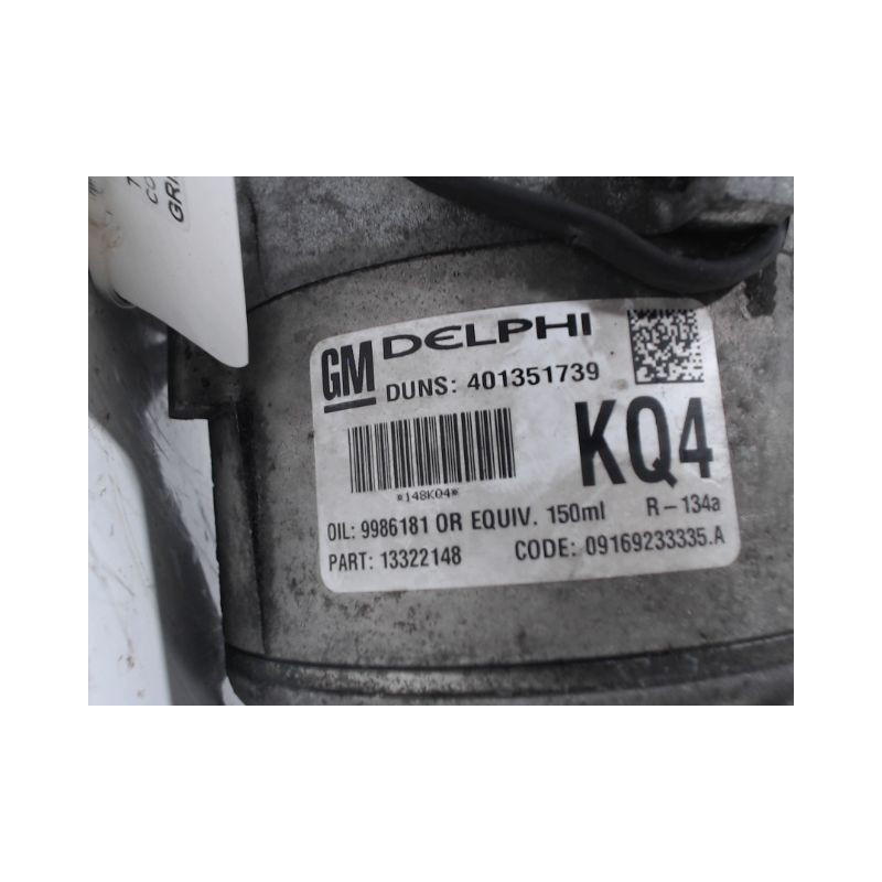 COMPRESSEUR AIR CONDITIONNE OPEL ASTRA 2004-