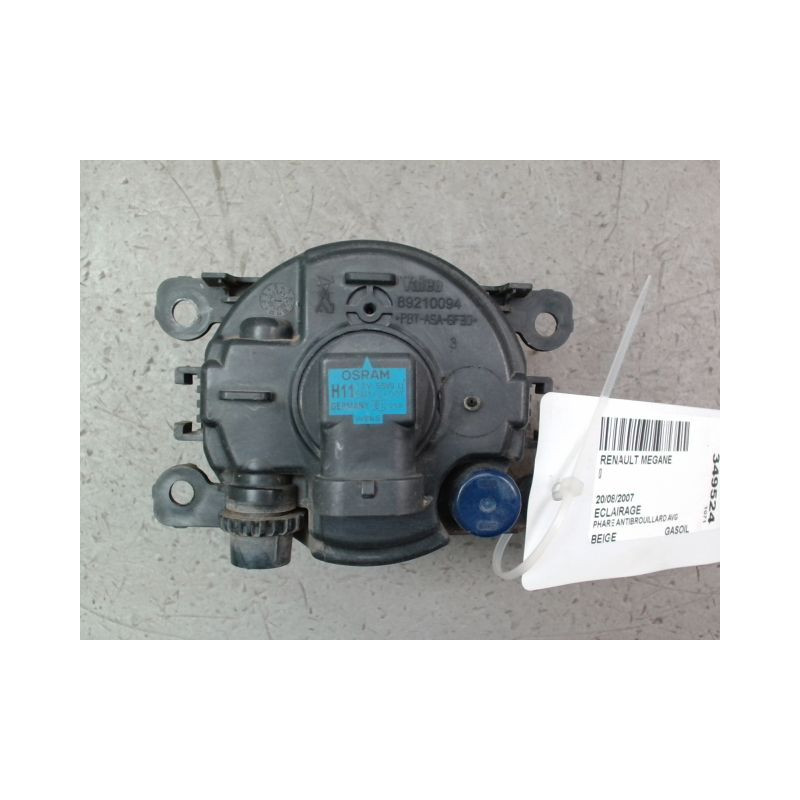 PHARE ANTIBROUILLARD AVANT GAUCHE RENAULT GRAND SCENIC MONOSP. II Phase 2 LONG 2006-2009