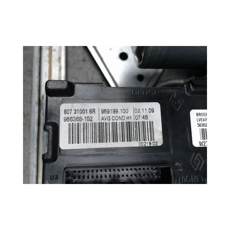 MECANISME+MOTEUR LEVE-GLACE AVANT GAUCHE RENAULT MEGANE III 2008-