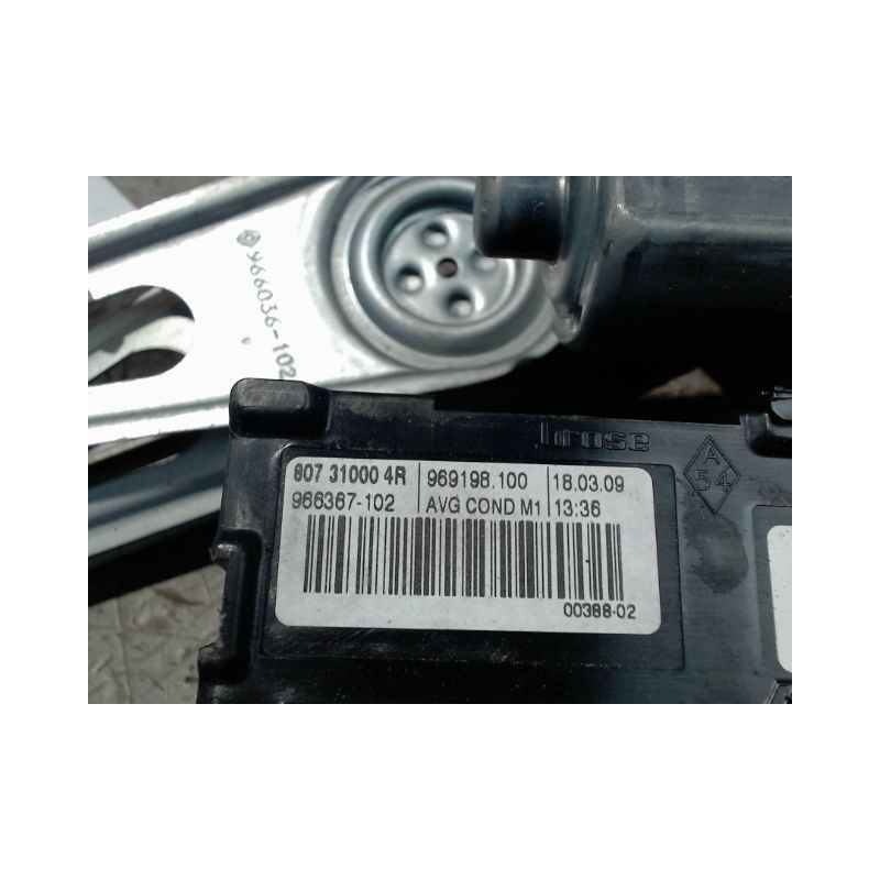 MECANISME+MOTEUR LEVE-GLACE AVANT GAUCHE RENAULT MEGANE III 2008-