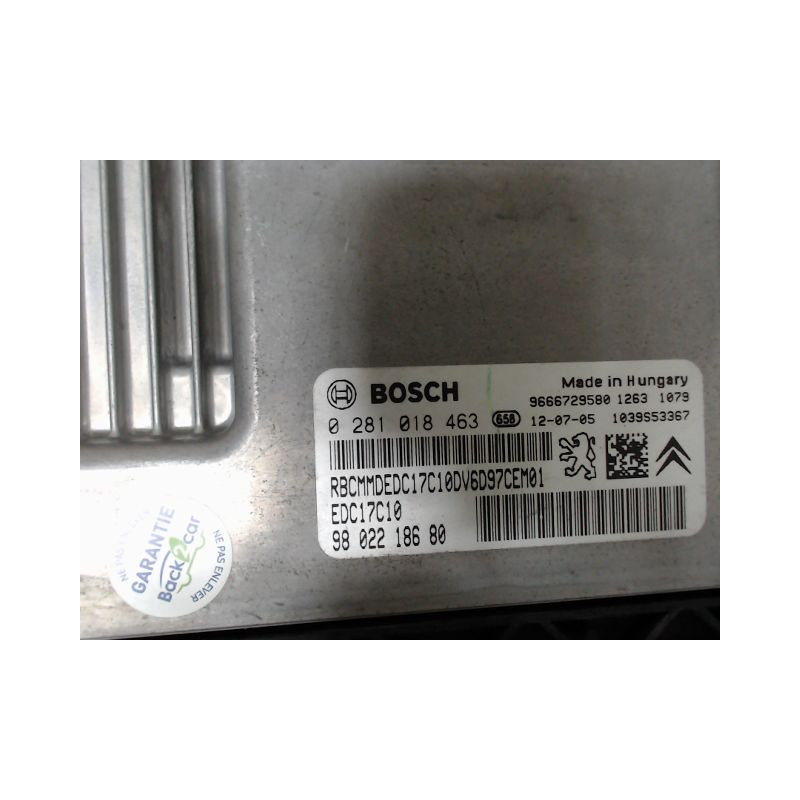 CALCULATEUR MOTEUR CITROEN C4