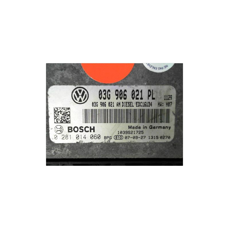 CALCULATEUR MOTEUR VOLKSWAGEN GOLF V 2003-2009