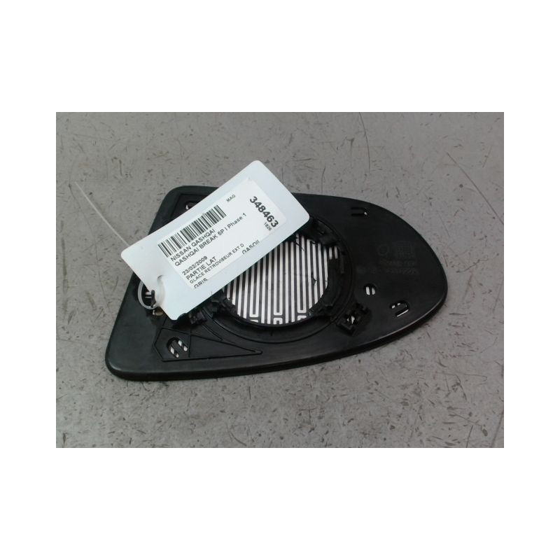 GLACE RETROVISEUR EXT D NISSAN QASHQAI BREAK I Phase 1 2007-2010