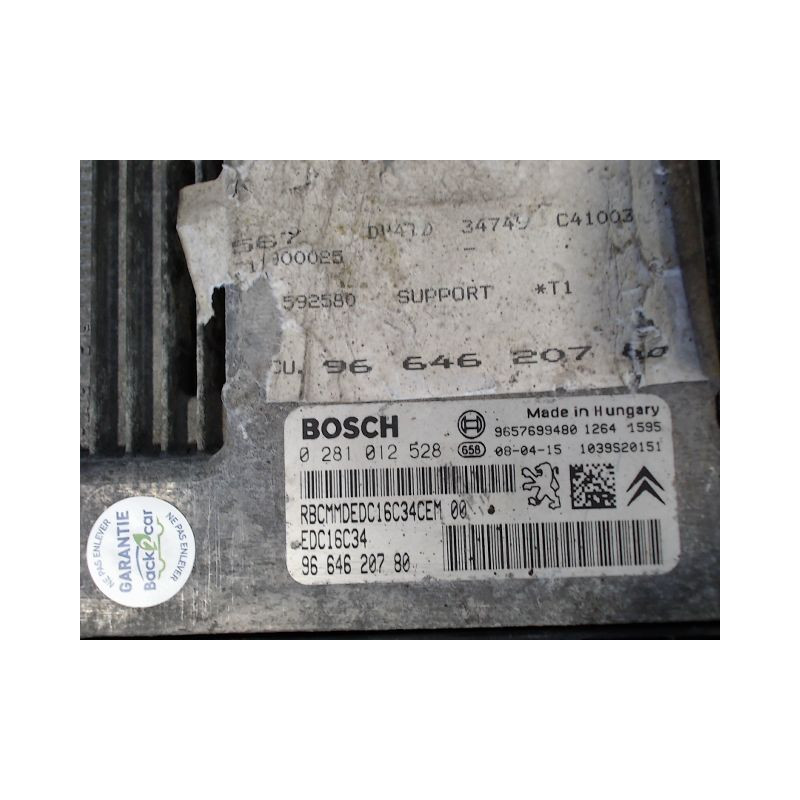 CALCULATEUR MOTEUR PEUGEOT 206