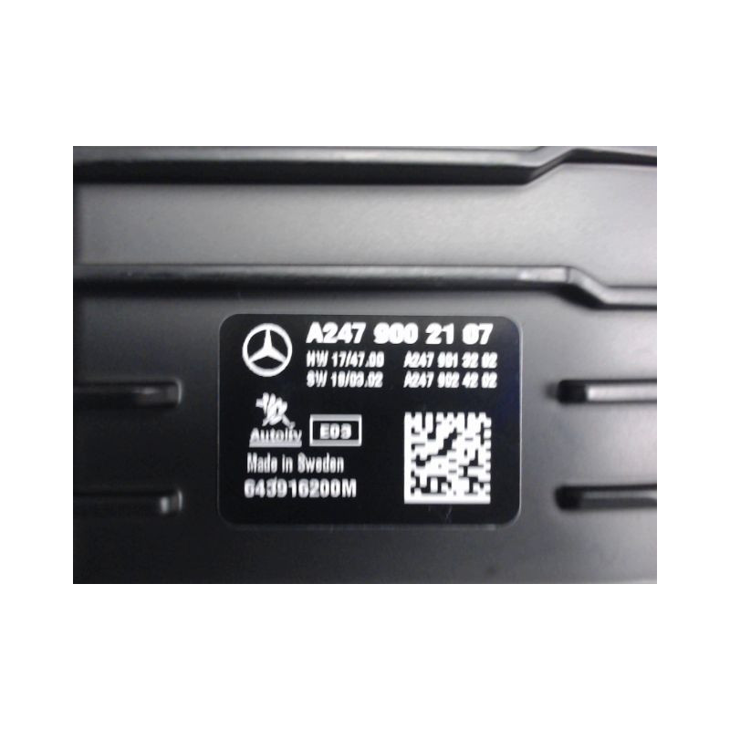 CAMERA AVANT MERCEDES CLASSE A