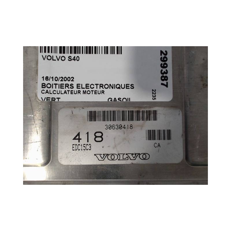 CALCULATEUR MOTEUR VOLVO S40