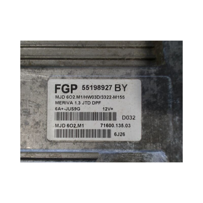 CALCULATEUR MOTEUR OPEL MERIVA