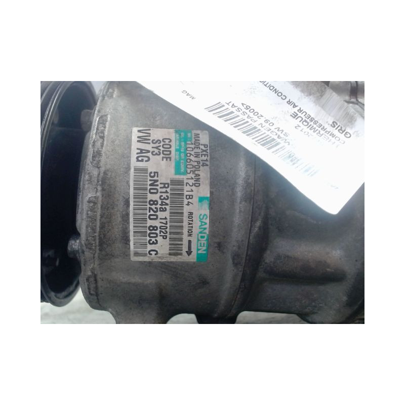 COMPRESSEUR AIR CONDITIONNE VOLKSWAGEN PASSAT SW 2005-