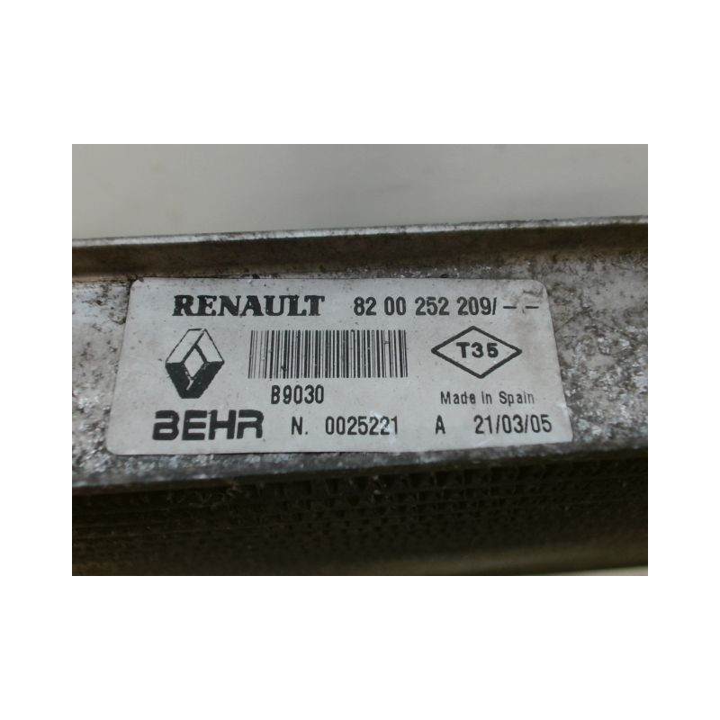 ECHANGEUR AIR RENAULT CLIO II Phase 2 2001-2006