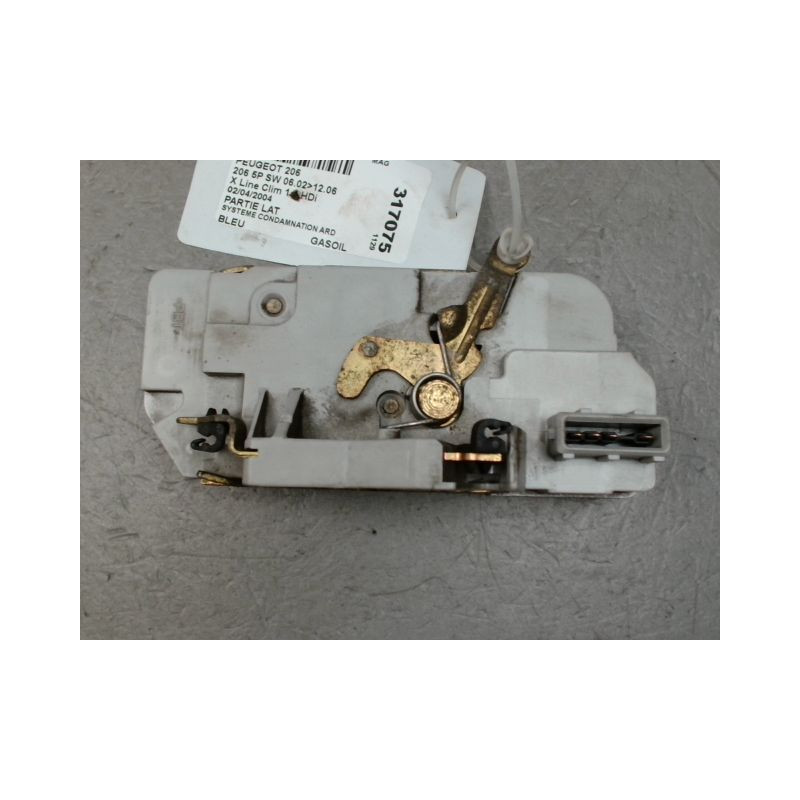 SYSTEME CONDAMNATION ARRIERE DROIT PEUGEOT 206 SW 02-06