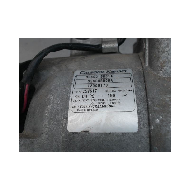 COMPRESSEUR AIR CONDITIONNE NISSAN QASHQAI