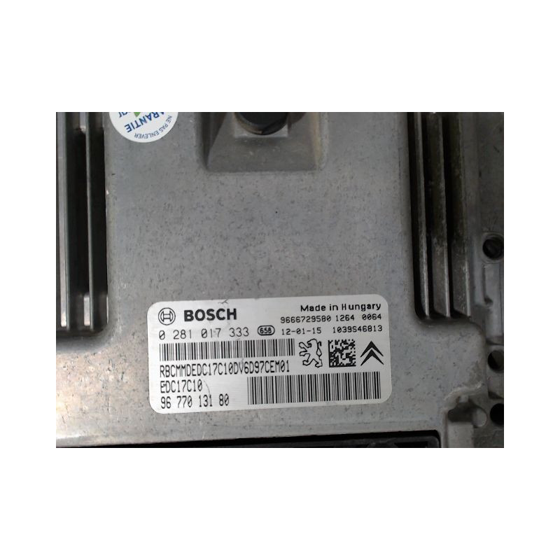 CALCULATEUR MOTEUR CITROEN C3