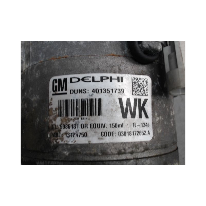 COMPRESSEUR AIR CONDITIONNE OPEL MERIVA 2006-