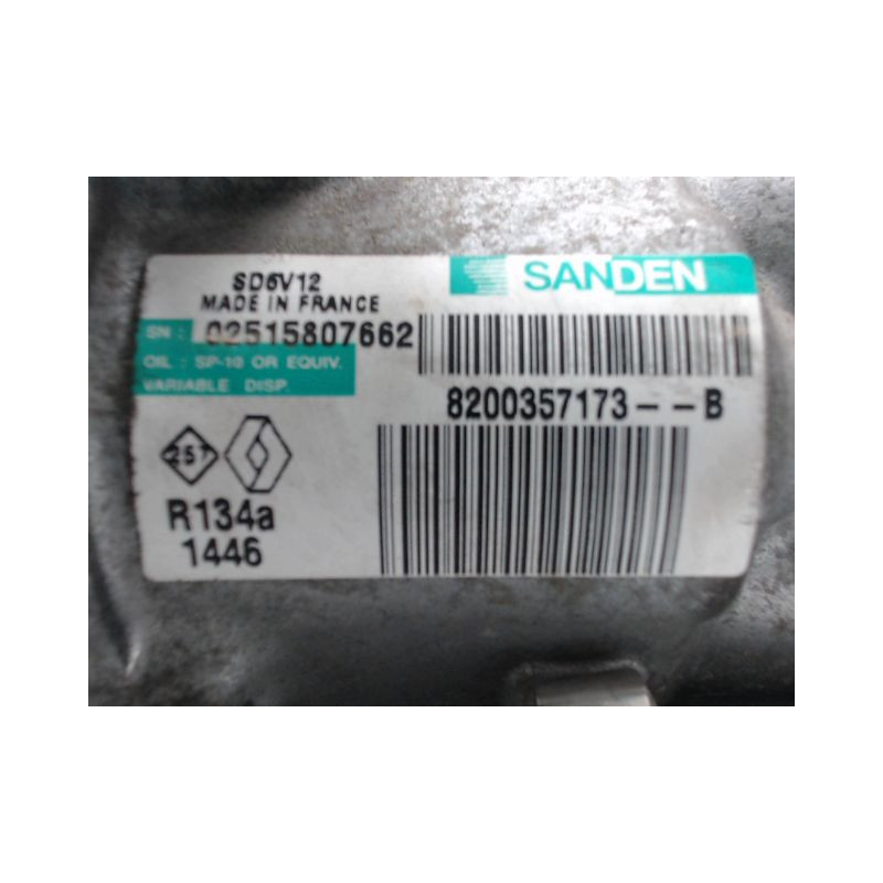 COMPRESSEUR AIR CONDITIONNE RENAULT MODUS 2004-2007