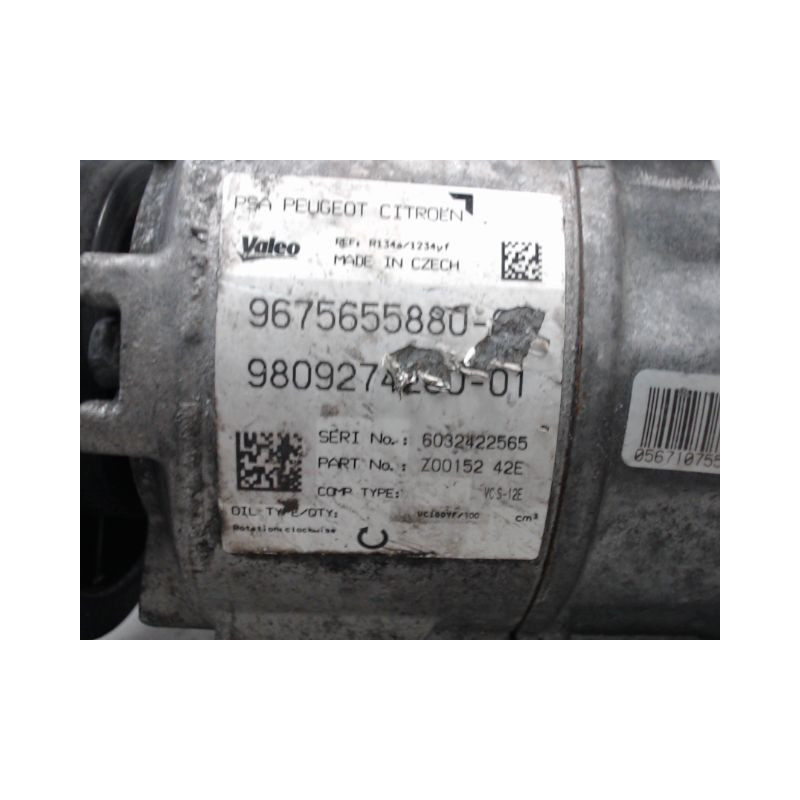 COMPRESSEUR AIR CONDITIONNE PEUGEOT 308