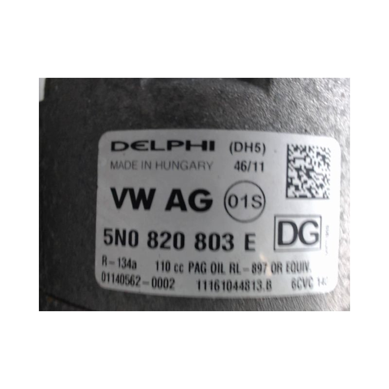 COMPRESSEUR AIR CONDITIONNE VOLKSWAGEN POLO 2009-