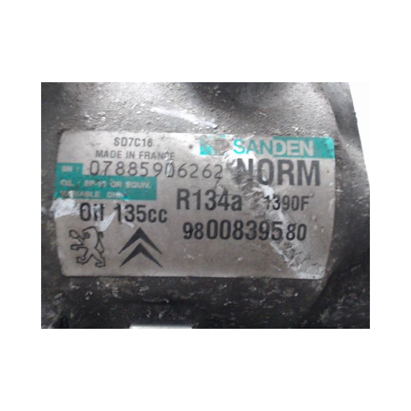 COMPRESSEUR AIR CONDITIONNE CITROEN C4 PICASSO