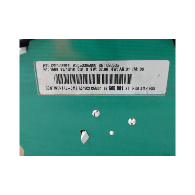 BLOC COMPTEURS CITROEN C3 II Phase 1 (A51) 2009-2013
