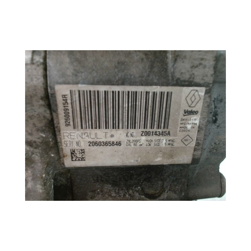 COMPRESSEUR AIR CONDITIONNE DACIA DUSTER BREAK Phase 1 2010-2013