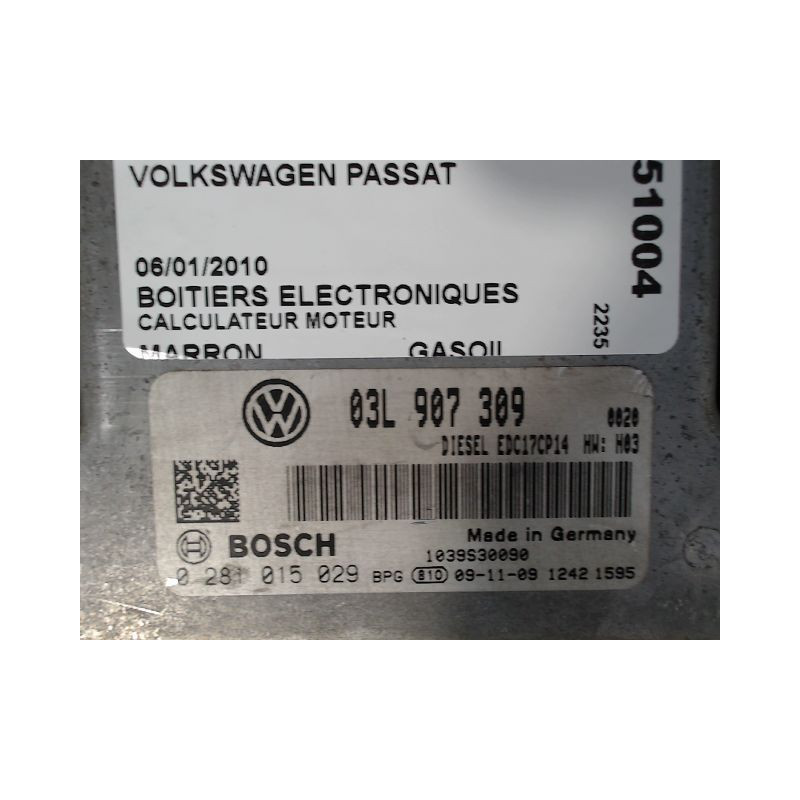 CALCULATEUR MOTEUR VOLKSWAGEN PASSAT