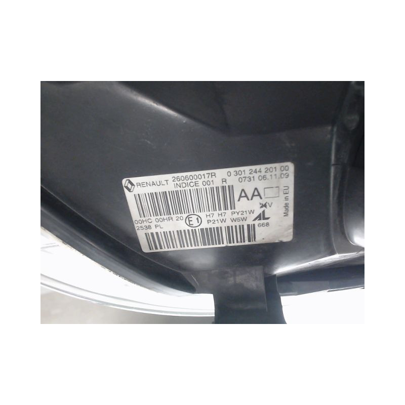 PHARE GAUCHE RENAULT MEGANE