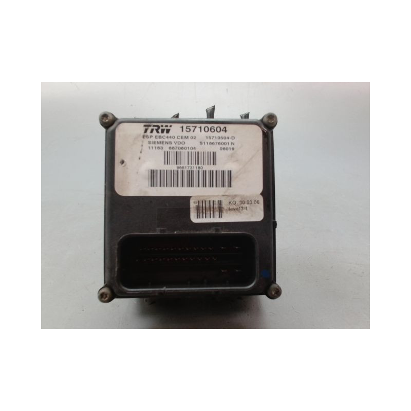UNITE HYDRAULIQUE ABS PEUGEOT 407 BERL. Phase 1 2004-2008