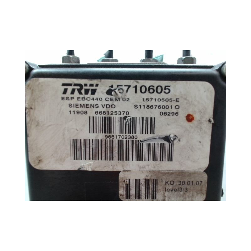 UNITE HYDRAULIQUE ABS PEUGEOT 407 SW Phase 1 2004-2008