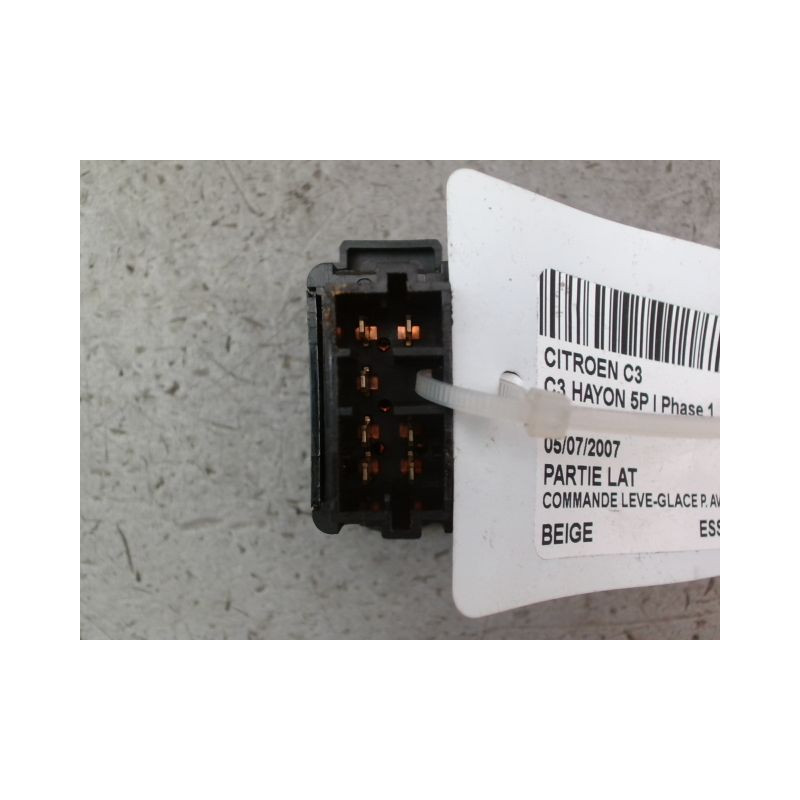 COMMANDE LEVE-GLACE PORTE AVD CITROEN C3 I Phase 1 2002-2005