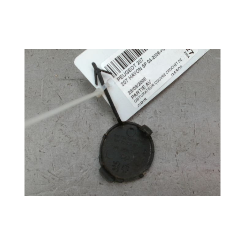 OBTURATEUR COUVRE CROCHET DE BOUCLIER AV PEUGEOT 207 2006-2013