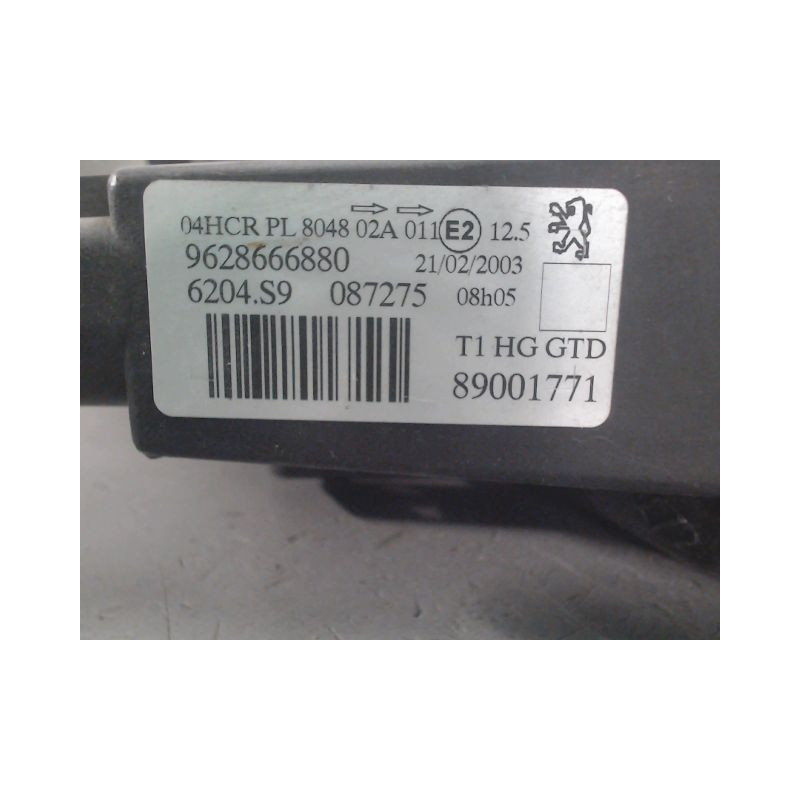 PHARE GAUCHE PEUGEOT 206