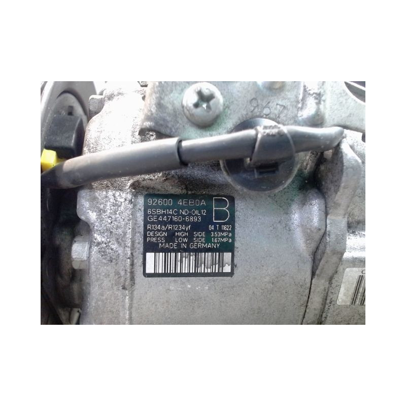 COMPRESSEUR AIR CONDITIONNE RENAULT SCENIC III 2009-