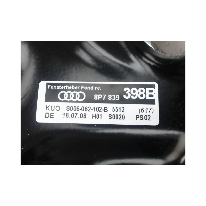 MECANISME LEVE-GLACE ARRIERE DROIT AUDI A3