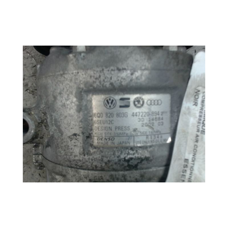COMPRESSEUR AIR CONDITIONNE VOLKSWAGEN POLO 02-05