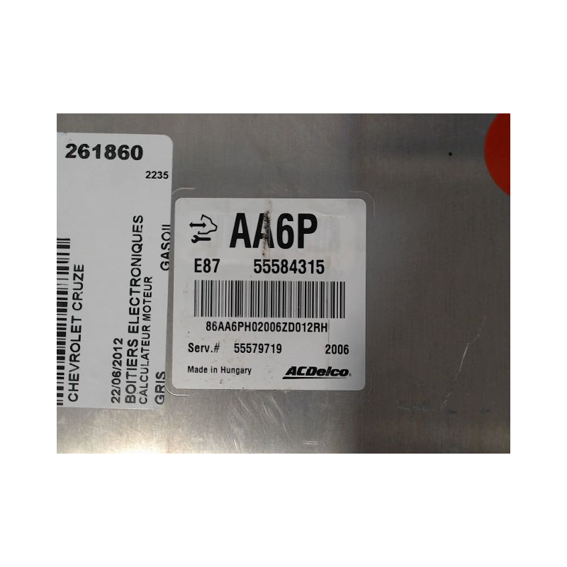 CALCULATEUR MOTEUR CHEVROLET CRUZE