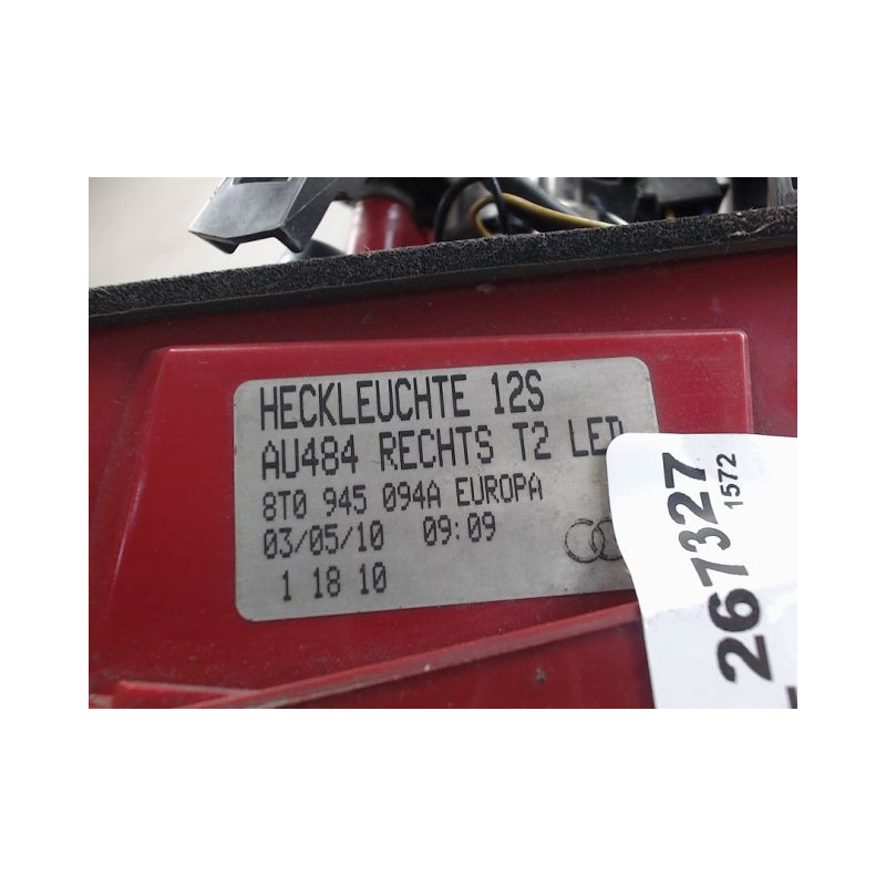 FEU ARRIERE INTERIEUR DROIT AUDI A5