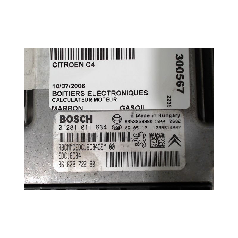 CALCULATEUR MOTEUR CITROEN C4