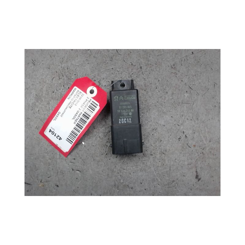 BOITIER DE PRECHAUFFAGE PEUGEOT PARTNER 2 PHASE 2 GASOIL