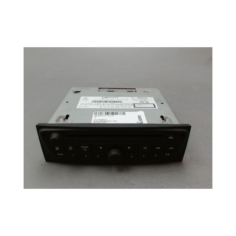 AUTORADIO RENAULT CLIO III Phase 2 2009-2014
