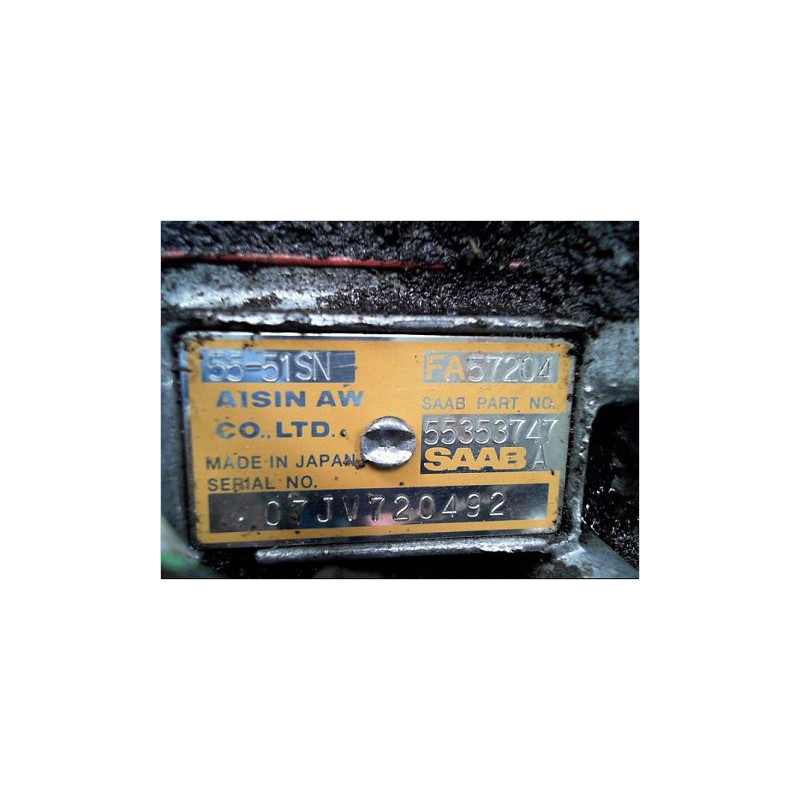 BOITE A VITESSE AUTOMATIQUE SAAB 9-3 CABRIOLET 2007- 1,8t
