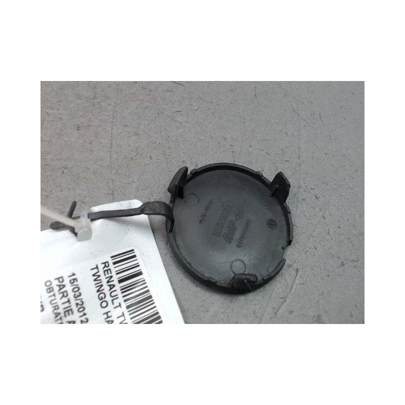 OBTURATEUR COUVRE CROCHET DE BOUCLIER AV RENAULT TWINGO II Phase 2 2011-2014