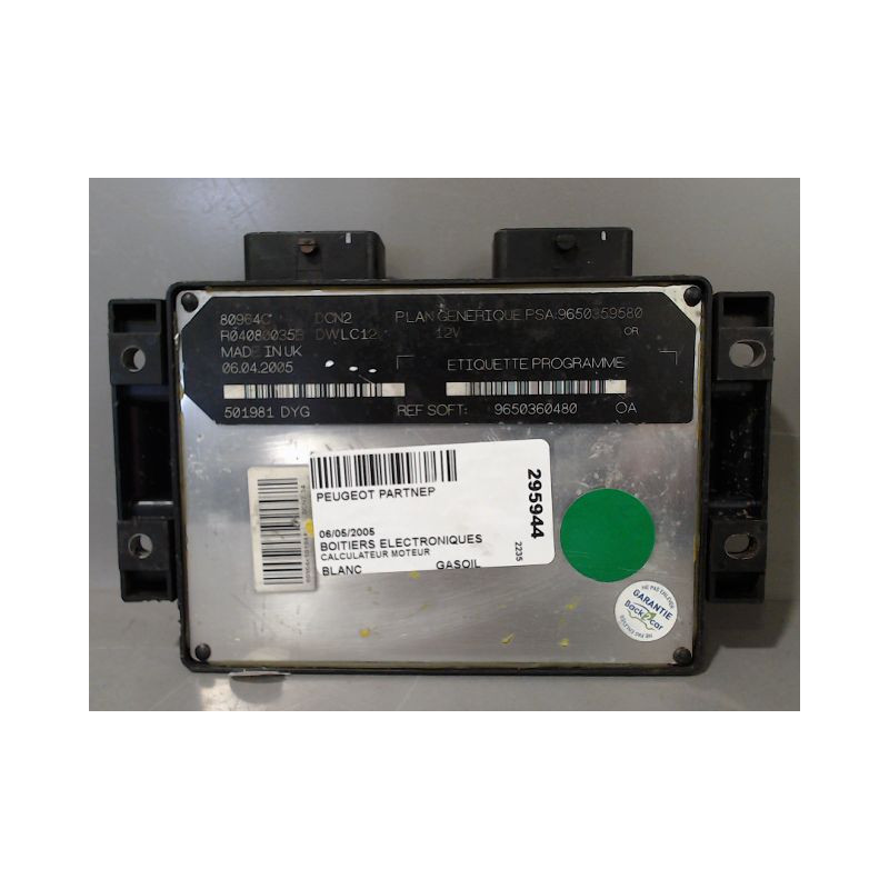 CALCULATEUR MOTEUR PEUGEOT PARTNER